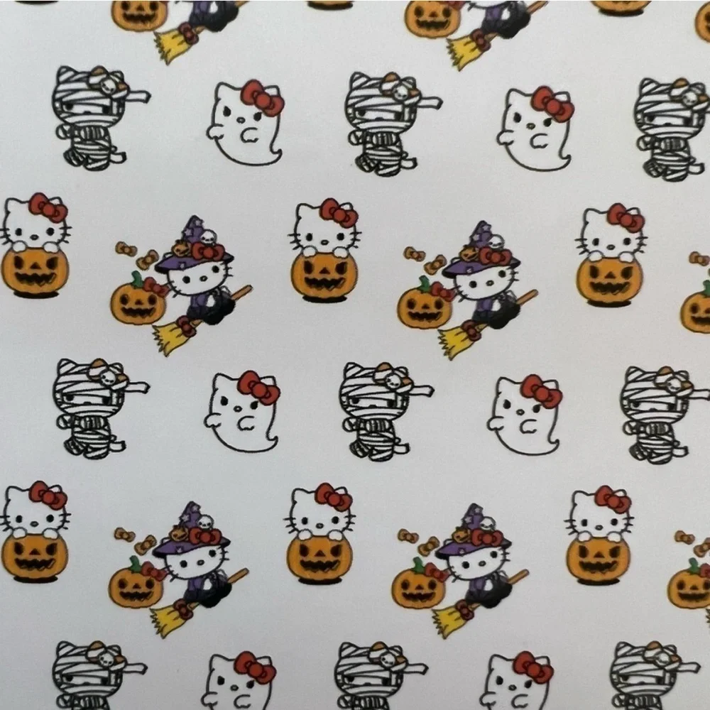 NWT HELLO KITTY MUMMY GHOST JACK-O-LANTERN WITCH TWIN SIZE HALLOWEEN BLANKET